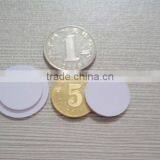 High Quality White 30mm Coin Tag thumbnail-1