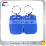 China Manufacturer Custom Design Contactless Writable RFID ABS Keychain Key Fob With Rings thumbnail-3