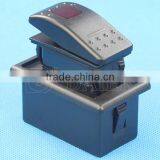 4 Blade Pins Laser Etched Rocker Switch With Red Lamp thumbnail-5