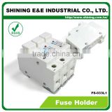 FS-032L1 Embedded Indicator 110V 32A 2 Pole RT18-32 Ceramic Fuse Holder