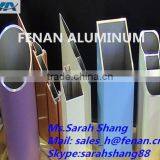 Aluminum tubing extrusion blue powder coating aluminum pipe