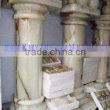 NATURAL LIGHT GREEN ONYX PEDESTALS thumbnail-2