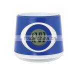Funny Colorful Flowerpot With Clock,digital Table Clock thumbnail-3