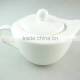 Unique Shape White Ceramic Teapot Coffee Pot in Stock thumbnail-1