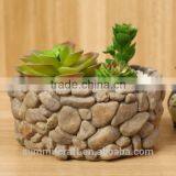 Imitation Stone Resin Small Garden Flower Pot thumbnail-2