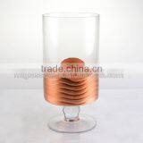 Hot Sailing Cooper Glass Hurricane and Pillar Candle Holder thumbnail-2