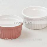 Ceramic Ramekin Bowl,Stoneware With Solid Color thumbnail-1