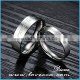Forever Love Never Fade Silver Jewelry Titanium Stainless Steel Rings for Couples thumbnail-5