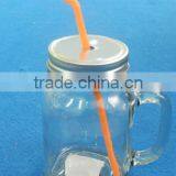 450ml Single Wall Glass Mason Jar With Handle thumbnail-1