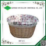Lined Woven Bicycle Wicker Basket Bicycle thumbnail-4