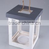 Wooden Candle Holder With Portable Rope/Home Decoration Candlestick