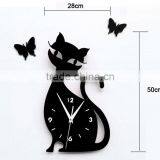 Decoration Acrylic Wall Clock ,Fashionable Red Acrylic Wall Clock thumbnail-1