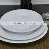 Big Size White Ceramic Plate Dinnerware Factory Price thumbnail-1