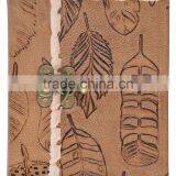 Handmade Vintage Tan Color Torn Edges Leather Notebook With Clasp thumbnail-1