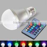New Arrival Led Light Bulb E27 Remote Control 16 Color RGB Led Bulb Light thumbnail-2