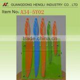 Color Non-stick Coated Blade Kitchen Knife Set With Acylic Stand thumbnail-2