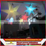 Hot Sale 3m Inflatable Hanging Led Lighting Stars With Led Light