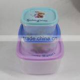 Plastic Mini 3pcs Food Container Set thumbnail-3