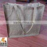 Burlap Tote Bags Eco-friendly Food Grade 235g Nature Color With Logo thumbnail-1