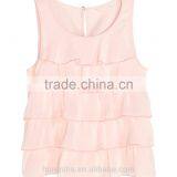 2016 Children Little Girls Flowy Tiered Sleeveless Top HST8035 thumbnail-2