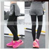 Breathable Polyester Sport Running Compression Fitness Wear Women Camo Yoga Shorts thumbnail-1