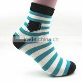 Custom Logo Striped Top Quality Fashionable Cotton Mens Socks thumbnail-2