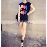 Lady T-shirt , Sleeveless Round Neck t Shirt for Sexy Women thumbnail-3
