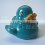 Mini Dark Turquoise Duck, Dark Turquoise Rubber Duck Bath Toy, Floating Dark Turquoise Bath Duck With Logo Imprint thumbnail-1