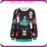 Christmas Sweaters Custom Womens Christmas Hoodies Digital Printing Christmas Jumpers Wholesale thumbnail-1