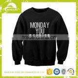 Wholesale Cheap Black Printed Custom Oversized Hoodies Sweatshirt thumbnail-1