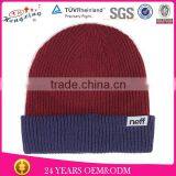 Two Color Beanie/Custom Blank Beanie/Beanie Cap And Hat thumbnail-1