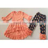 Persnickety Children's Clothing Wholesale Fall Girls Cotton Hi-Low Tops And Flower Pants Outfits thumbnail-1