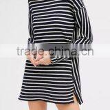 Runwaylover EY2370B Long Style 2017 Ladies Fashion Stripe Loose Blouse thumbnail-2