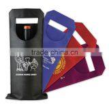 Single Bottle Wine Tote Bag - Features Simplistic Sleeve-like Design With a Large Front Die-cut Window. thumbnail-1