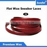 New Arrival Sport Exercise Charm Waxed Cotton Shoelace for Canvas and Air Sneakers - EBay/Amazon Supplier - All Size - Maroon thumbnail-1