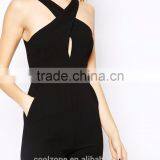 Cut-out Sexy Cross Straps Jumpsuit Women Fashion Jumpsuits for Women 2015 thumbnail-4
