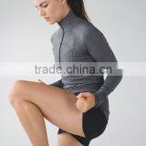 Wholesale Brushed Cotton Fabric Sweatshirts Blank Half Zip Women Sweatshirt thumbnail-6