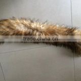 Customized colorful raccoon faux fur for jacket hat collar
