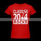 Red Color Slogan Print t Shirt of Team Apparel thumbnail-1