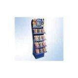 Retail Power Wing Stock Pop Cardboard Floor Displays Stands for Cosmetics