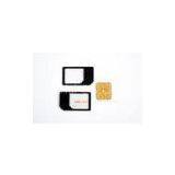 Black Plastic 3FF Micro To Normal SIM Adapter , Micro 500pcs In A Polybag