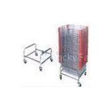 Zinc + Powder Coating Custom Metal PU Wheeled Supermarket Shopping Trolley thumbnail-1