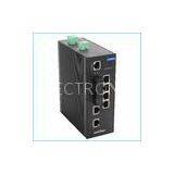 High Speed Industrial 8 Port Gigabit Ethernet Switch , Fibre Optic Network Switch for Surveillance o