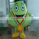 OEM/plush material/head with cooling fan pear mascot for adult