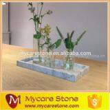 Marble Stone Tray With Metal Lifts