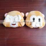 Factory Direct Plush Monkey Emoji Pillow Plush thumbnail-5