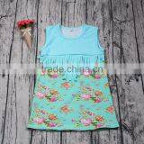 2017 Short Sleeve New Fabric Patterns Smocked Boutique Girl Dresses Baby Girl Summer Dress thumbnail-2