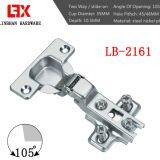 Pair European Concealed Cabinet Hinges 110-Degree Swing Full Inset - Self Closing thumbnail-2