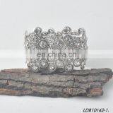 Immitation Rhodium Crystal Stretch Bracelet thumbnail-3