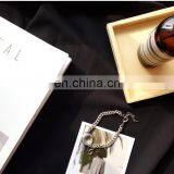 Water Drop Bracelet Simple Transparent Disk Glossy Glass Bead Bracelet thumbnail-5